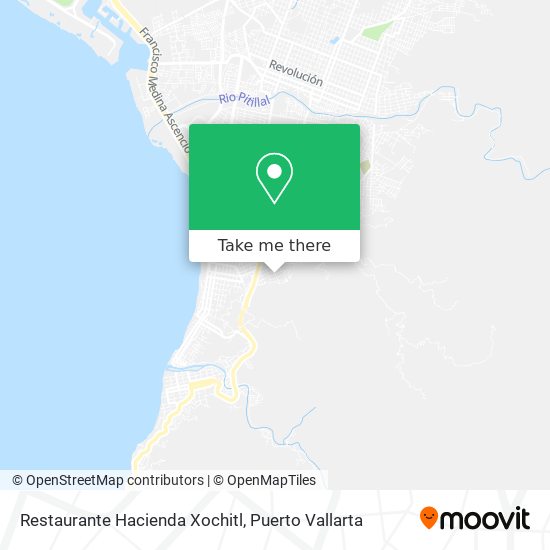 Mapa de Restaurante Hacienda Xochitl