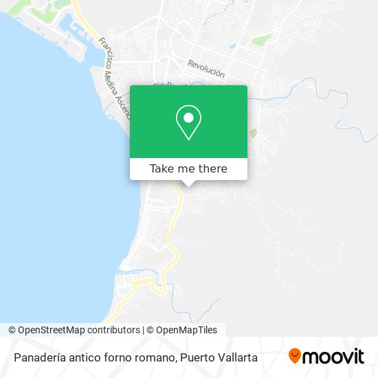 Panadería antico forno romano map