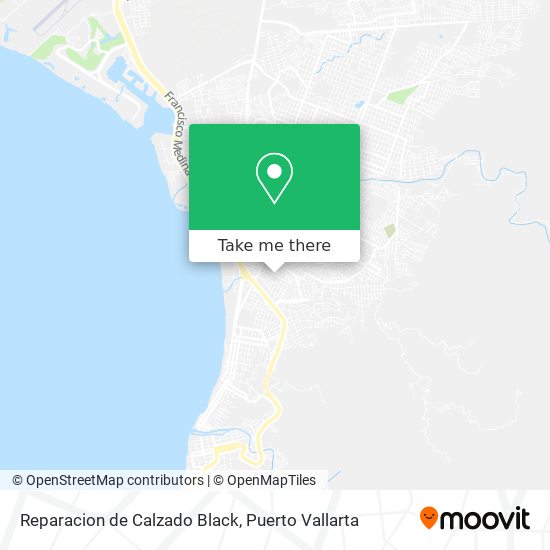 Mapa de Reparacion de Calzado Black