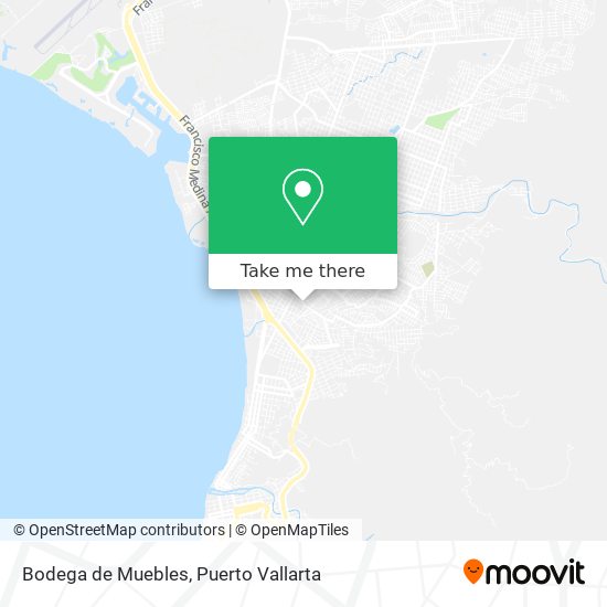 Bodega de Muebles map