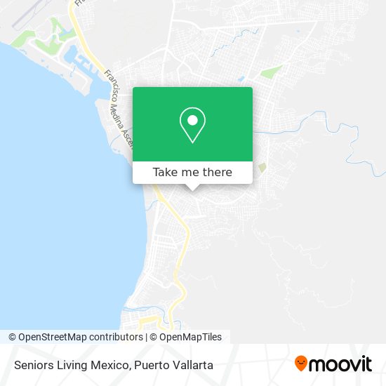 Seniors Living Mexico map