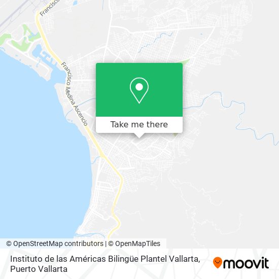 Instituto de las Américas Bilingüe Plantel Vallarta map