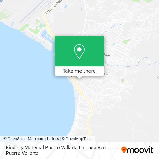 Kinder y Maternal Puerto Vallarta La Casa Azul map