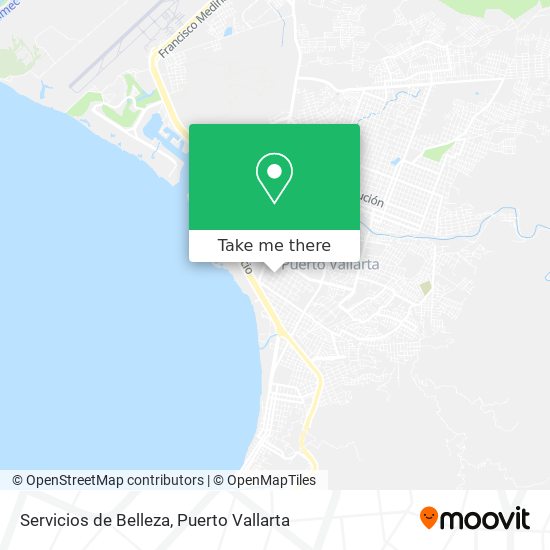 Servicios de Belleza map