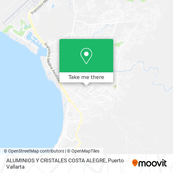 Mapa de ALUMINIOS Y CRISTALES COSTA ALEGRE