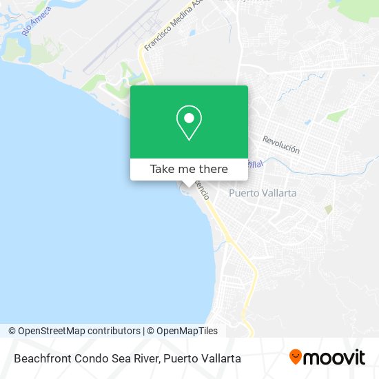 Beachfront Condo Sea River map