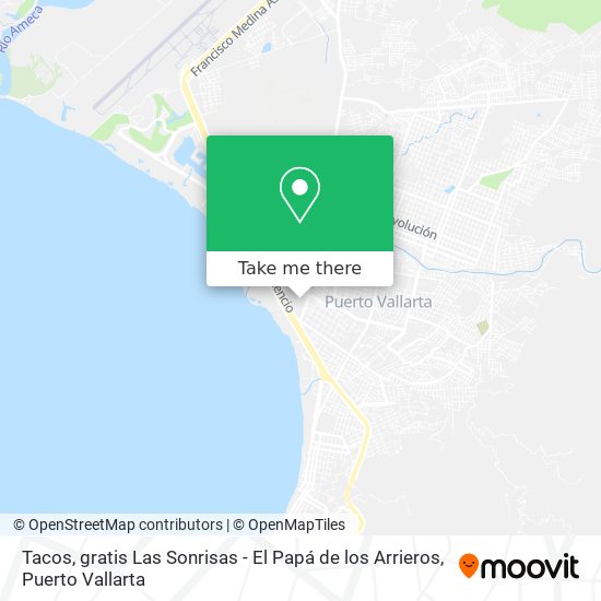 Tacos, gratis Las Sonrisas - El Papá de los Arrieros map