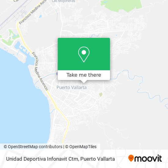 Unidad Deportiva Infonavit Ctm map