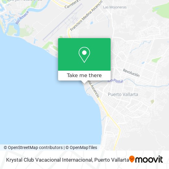 Mapa de Krystal Club Vacacional Internacional