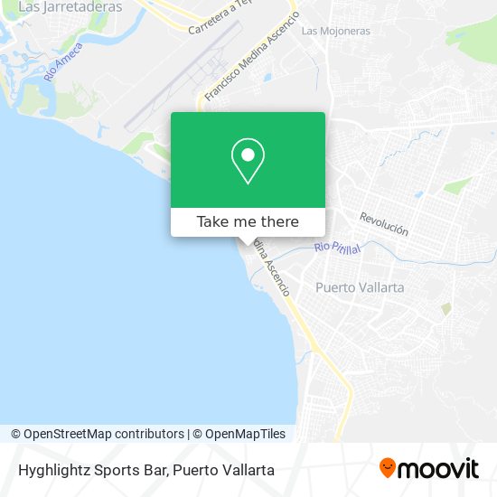 Mapa de Hyghlightz Sports Bar