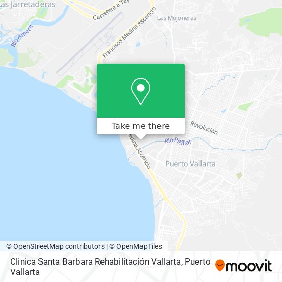 Mapa de Clinica Santa Barbara Rehabilitación Vallarta
