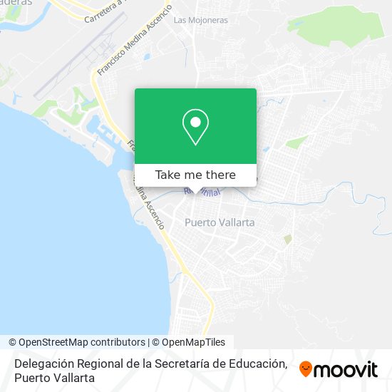 Delegación Regional de la Secretaría de Educación map