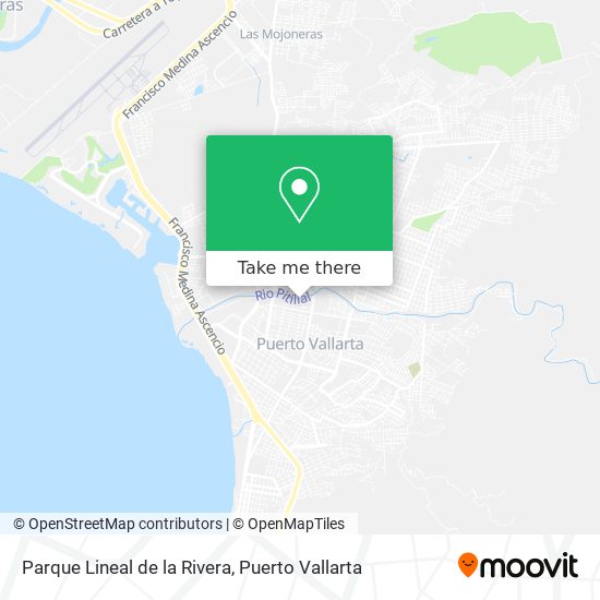 Mapa de Parque Lineal de la Rivera