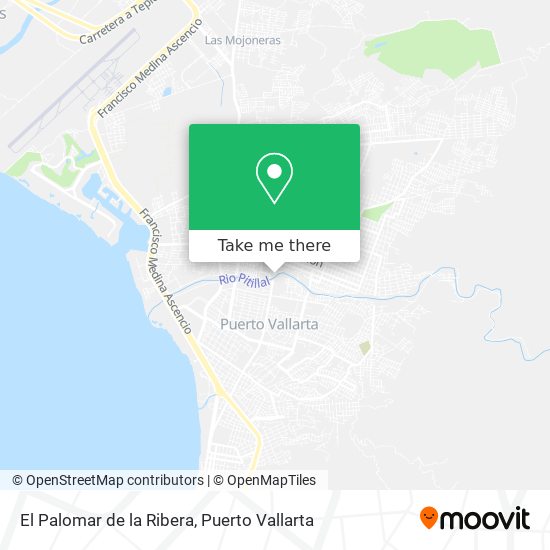 El Palomar de la Ribera map