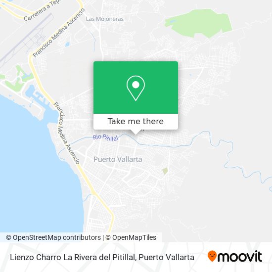 Lienzo Charro La Rivera del Pitillal map