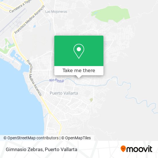 Gimnasio Zebras map