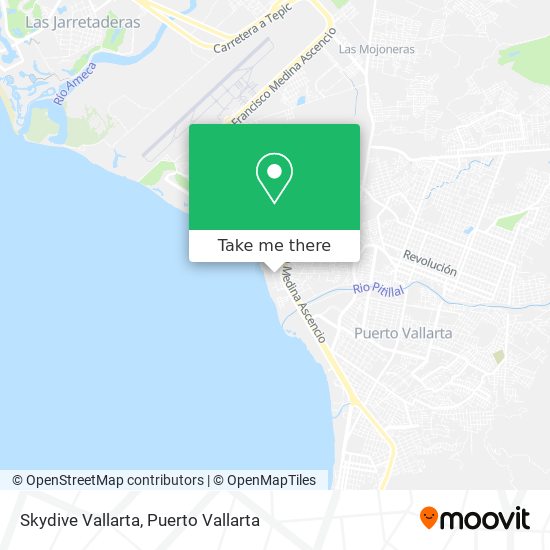 Mapa de Skydive Vallarta
