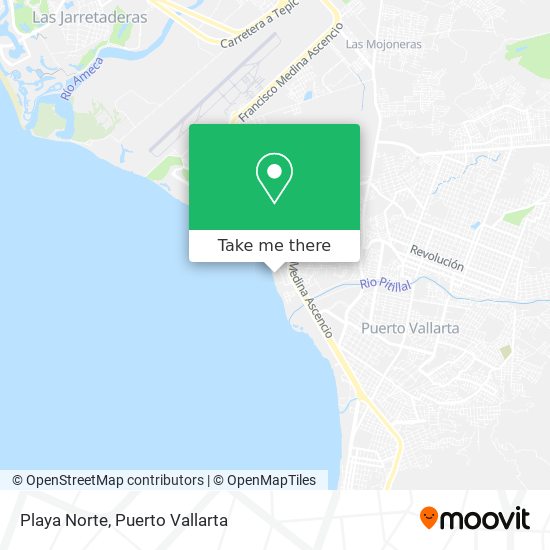 Mapa de Playa Norte