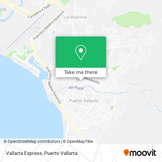 Vallarta Express map
