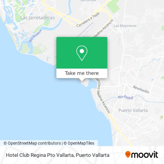 Hotel Club Regina Pto Vallarta map