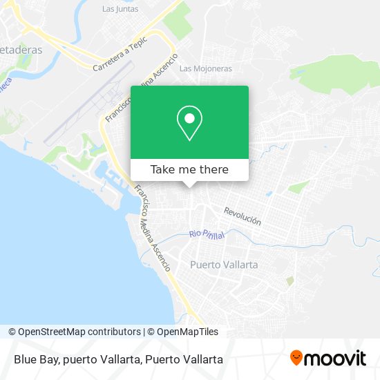 Blue Bay, puerto Vallarta map