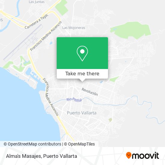 Alma's Masajes map