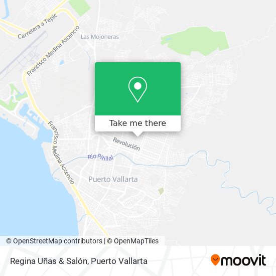 Regina Uñas & Salón map