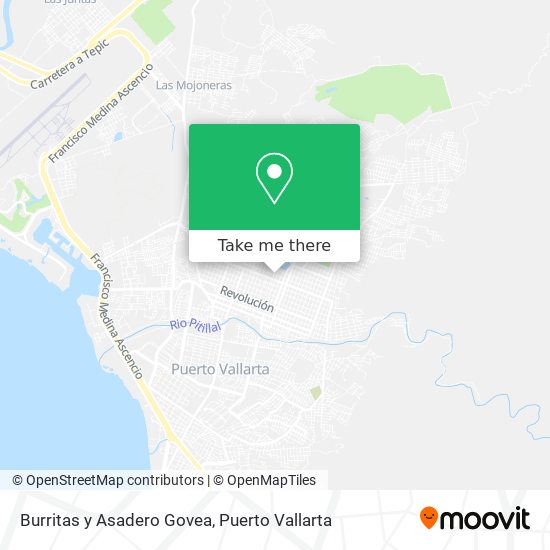 Burritas y Asadero Govea map