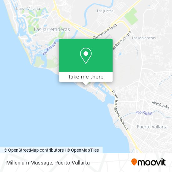 Millenium Massage map