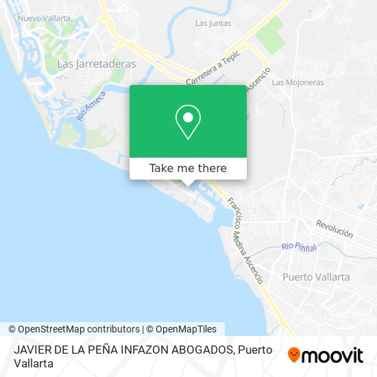 JAVIER DE LA PEÑA INFAZON ABOGADOS map