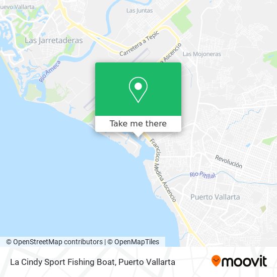 Mapa de La Cindy Sport Fishing Boat