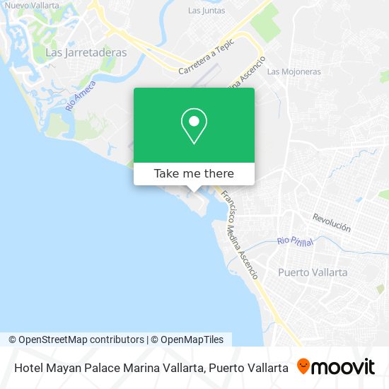 Hotel Mayan Palace Marina Vallarta map