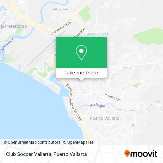 Club Soccer Vallarta map