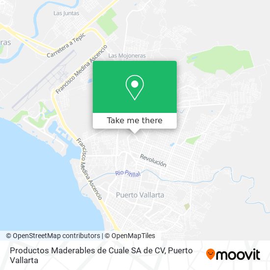 Mapa de Productos Maderables de Cuale SA de CV