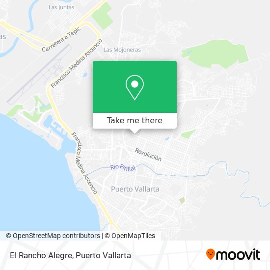 El Rancho Alegre map