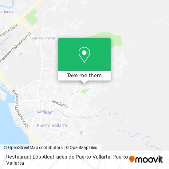Restaurant Los Alcatraces de Puerto Vallarta map