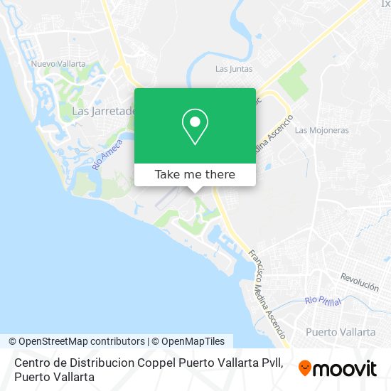 Centro de Distribucion Coppel Puerto Vallarta Pvll map