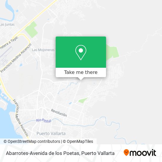 Abarrotes-Avenida de los Poetas map