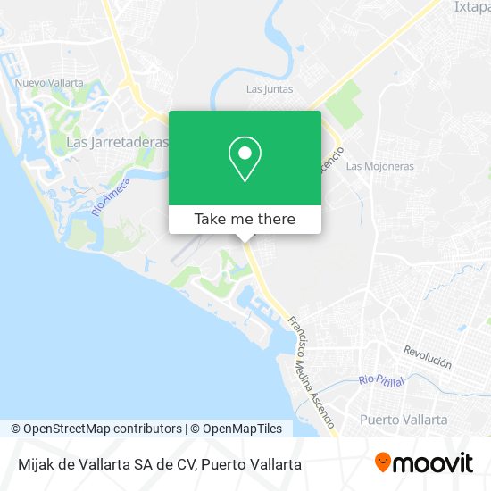 Mijak de Vallarta SA de CV map