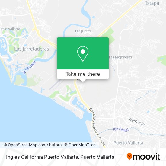 Ingles California Puerto Vallarta map