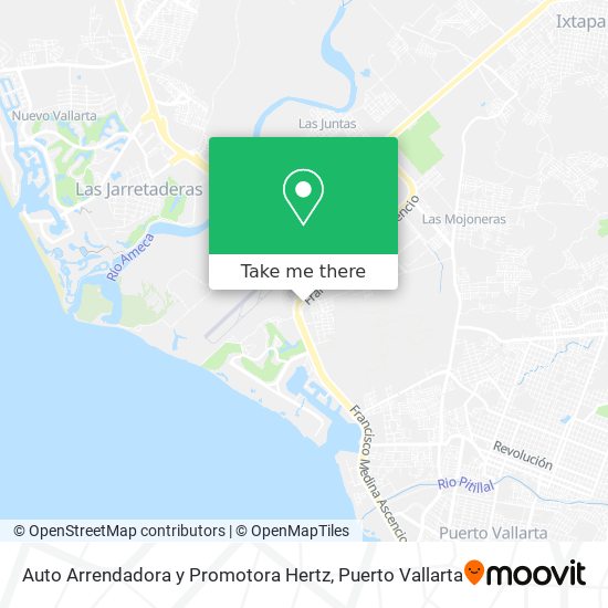 Auto Arrendadora y Promotora Hertz map
