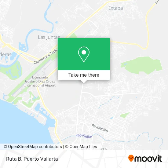 Ruta B map