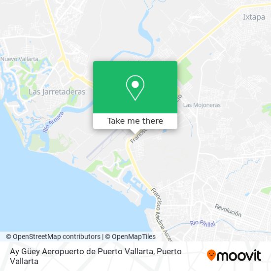 Mapa de Ay Güey Aeropuerto de Puerto Vallarta