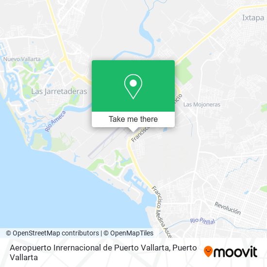 Aeropuerto Inrernacional de Puerto Vallarta map