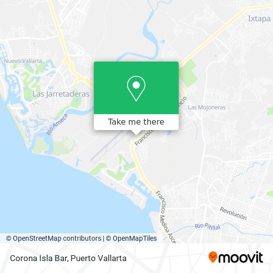 Corona Isla Bar map