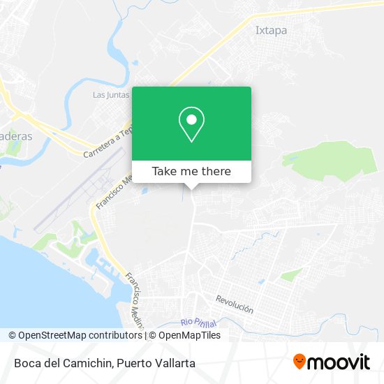 Mapa de Boca del Camichin