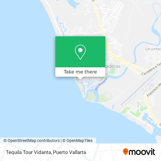 Tequila Tour Vidanta map