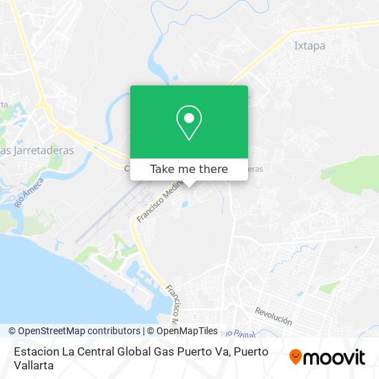 Mapa de Estacion La Central Global Gas Puerto Va