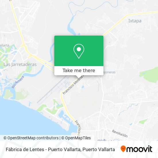 Mapa de Fábrica de Lentes - Puerto Vallarta