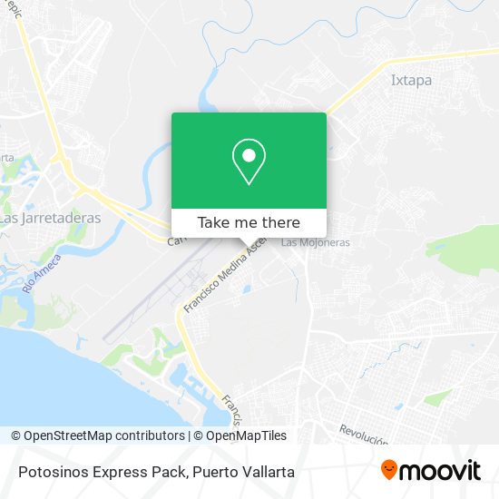 Mapa de Potosinos Express Pack